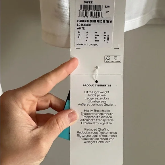 Salomon Women's White Short Sleeve Tee Size Small NWT - Picture 4 of 5